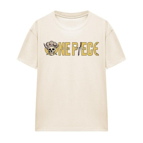 Front - One Piece Womens/Ladies Sanji Logo T-Shirt