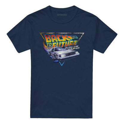 Front - Back To The Future Unisex Adult Tour T-Shirt