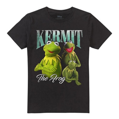 Front - The Muppets Unisex Adult Kermit Homage Ringspun Cotton T-Shirt