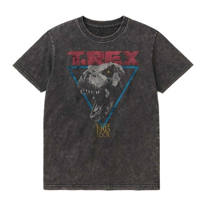 Front - Jurassic Park Unisex Adult Trex Vintage T-Shirt