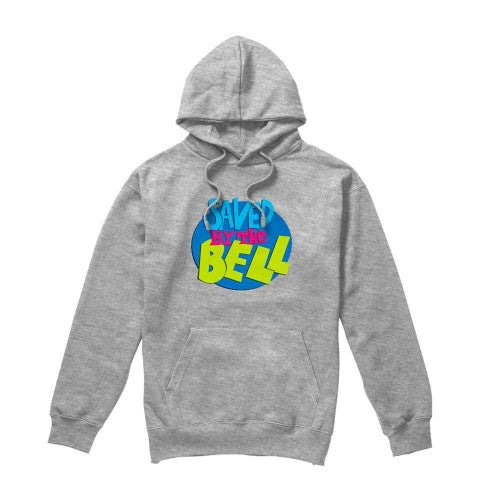 Front - Saved By The Bell Unisex Adult Heather Hooded Long-Sleeved Hoodie