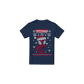 Front - Spider-Man Mens Snowflake Christmas Sweater T-Shirt