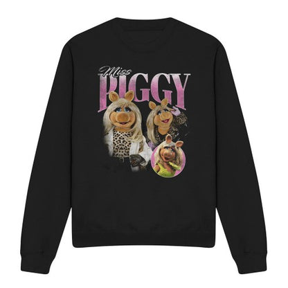 Front - The Muppets Unisex Adult Miss Piggy Homage Long-Sleeved Sweatshirt