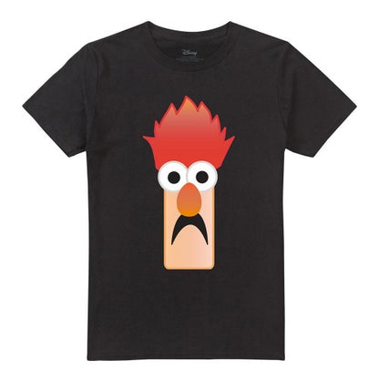 Front - The Muppets Unisex Adult Beaker Face Ringspun Cotton T-Shirt
