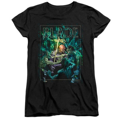 Front - Blade Womens/Ladies Surrounded Ringspun Cotton Fitted T-Shirt