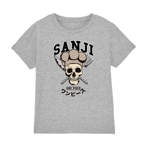 Front - One Piece Childrens/Kids Sanji Collegic T-Shirt