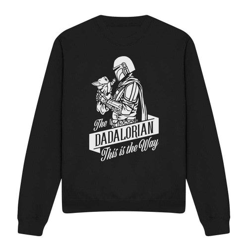 Front - Star Wars Unisex Adult Dadalorian Long-Sleeved Fathers Day Sweatshirt