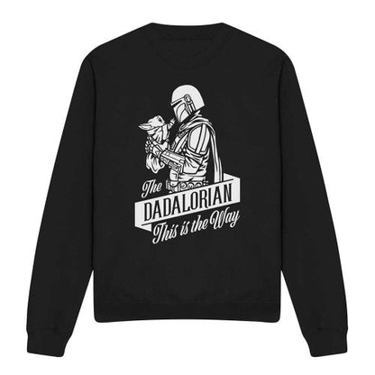 Front - Star Wars Unisex Adult Dadalorian Long-Sleeved Fathers Day Sweatshirt