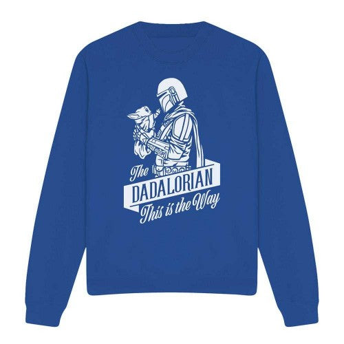 Front - Star Wars Unisex Adult Dadalorian Sweatshirt