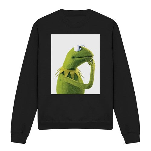 Front - The Muppets Unisex Adult Ponder Kermit Midweight Sweatshirt