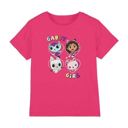 Front - Gabby´s Dollhouse Childrens/Kids Friends T-Shirt