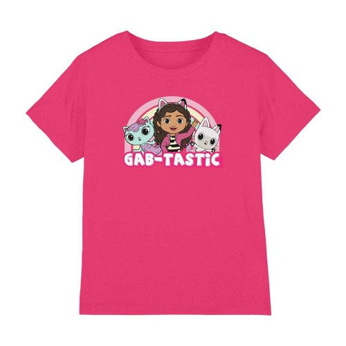 Front - Gabby´s Dollhouse Childrens/Kids Rainbow T-Shirt