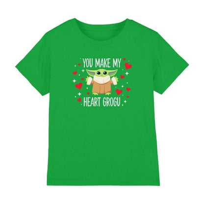 Front - Star Wars Childrens/Kids You Make My Heart Grogu T-Shirt