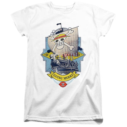 Front - One Piece Womens/Ladies Going Merry Fitted T-Shirt