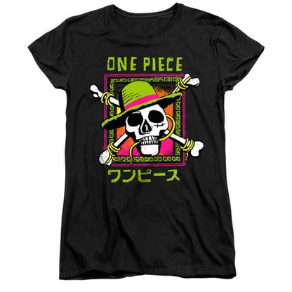 Front - One Piece Womens/Ladies Colour Logo Ringspun Cotton Fitted T-Shirt