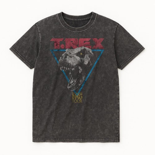 Front - Jurassic Park Unisex Adult T-Rex Ringspun Cotton T-Shirt