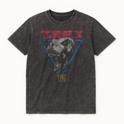 Front - Jurassic Park Unisex Adult T-Rex Ringspun Cotton T-Shirt