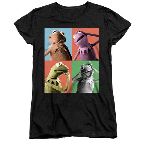 Front - The Muppets Womens/Ladies Kermit Pose T-Shirt