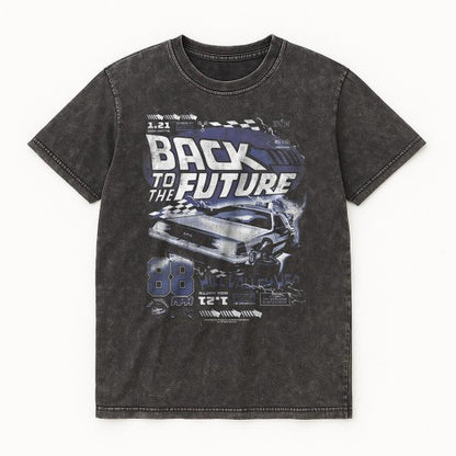 Front - Back To The Future Unisex Adult Hill Valley Vintage T-Shirt