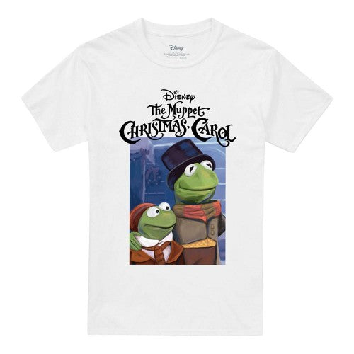 Front - The Muppets Christmas Carol Unisex Adult Kermit Ringspun Cotton T-Shirt