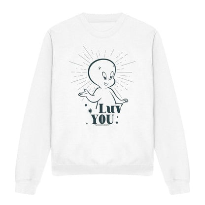 Front - Casper Unisex Adult Luv You Lots Long-Sleeved Sweatshirt