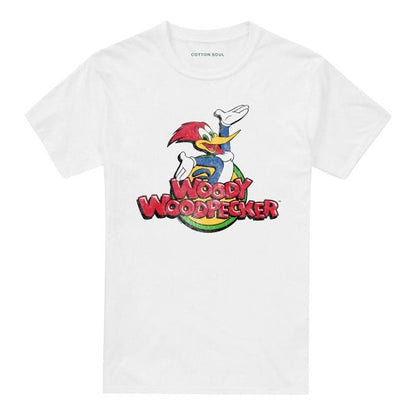 Front - Woody Woodpecker Unisex Adult Logo Short-Sleeved T-Shirt