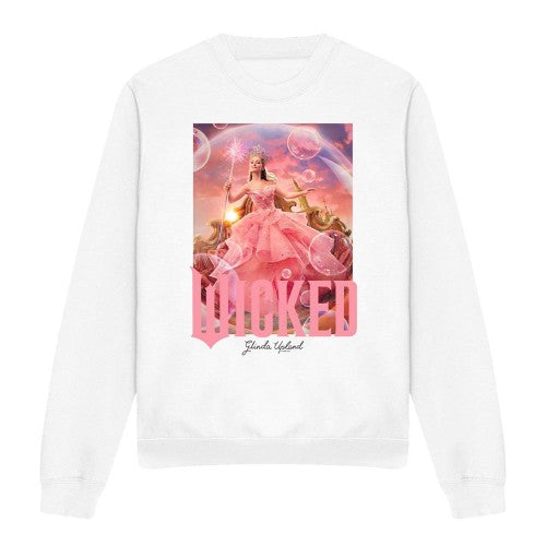 Front - Wicked Unisex Adult Glinda Bubble Long-Sleeved Sweatshirt