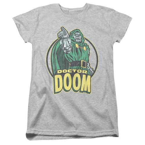 Front - Marvel Comics Womens/Ladies Doctor Doom Fitted T-Shirt