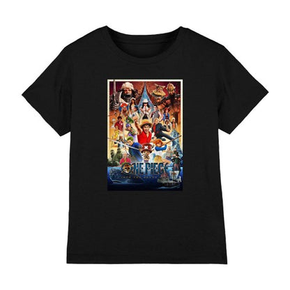 Front - One Piece Childrens/Kids Season 2 Poster Ringspun Cotton T-Shirt