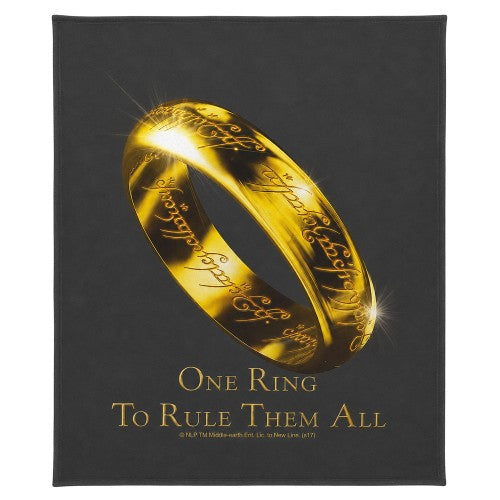 Front - Lord Of The Rings Unisex Adult One Ring To Rule Them All Blanket