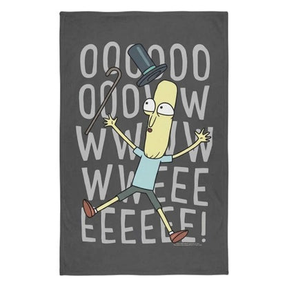 Front - Rick And Morty Graphic Print Mr. Poopybutthole Blanket