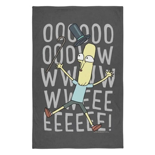Front - Rick And Morty Graphic Print Mr. Poopybutthole Blanket