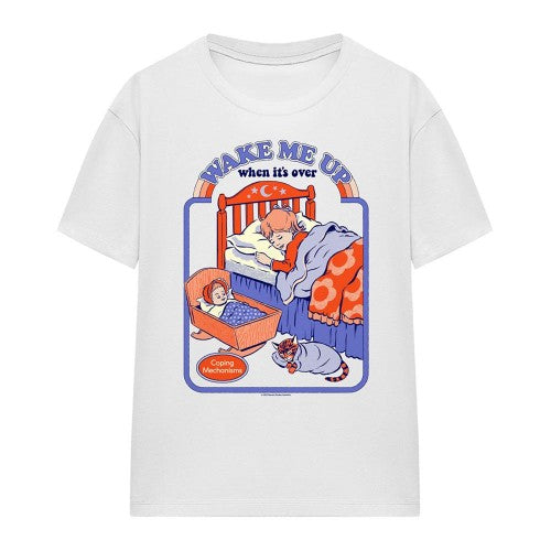 Front - Steven Rhodes Womens/Ladies Wake Me Up Ringspun Cotton T-Shirt