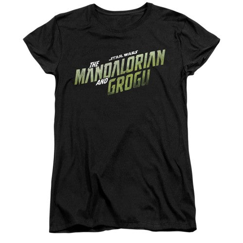Front - Star Wars Mandalorian Womens/Ladies Grogu Wave Ringspun Cotton T-Shirt