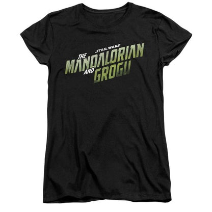 Front - Star Wars Mandalorian Womens/Ladies Grogu Wave Ringspun Cotton T-Shirt
