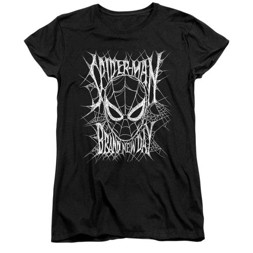 Front - Spider-Man: Brand New Day Womens/Ladies Web Mask Fitted T-Shirt