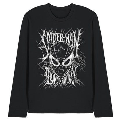 Front - Spider-Man: Brand New Day Unisex Adult Mask Ringspun Cotton Long-Sleeved T-Shirt