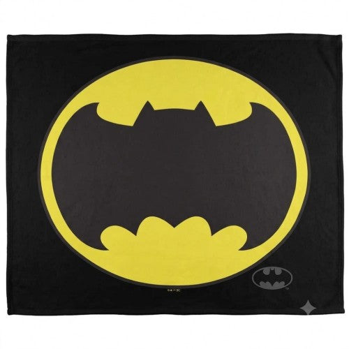 Front - Batman Bat Logo Soft Touch Blanket