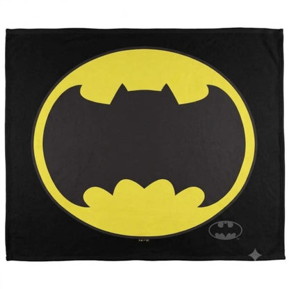 Front - Batman Bat Logo Soft Touch Blanket