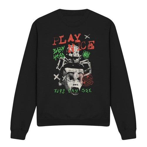 Front - Toy Story Unisex Adult Toys Can See Long-Sleeved Sweatshirt