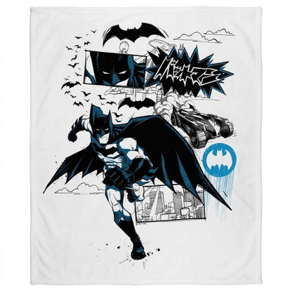 Front - Batman Kanji Running Soft Touch Blanket