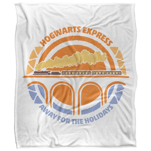 Front - Harry Potter Hogwarts Express Fleece Blanket