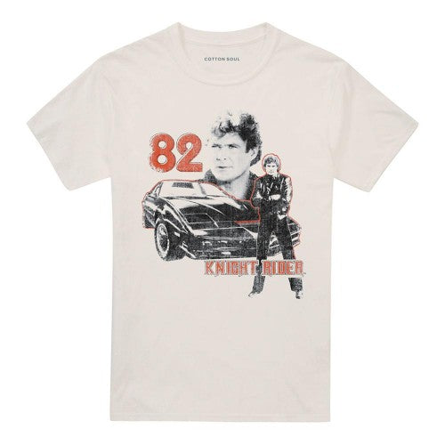 Front - Knight Rider Unisex Adult ´82 Ringspun Cotton T-Shirt