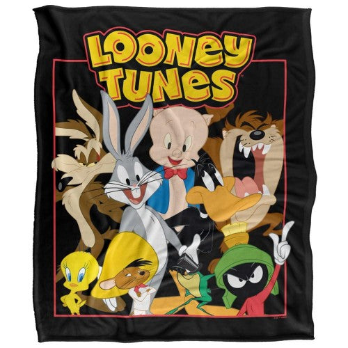Front - Looney Tunes Silky Group Throw