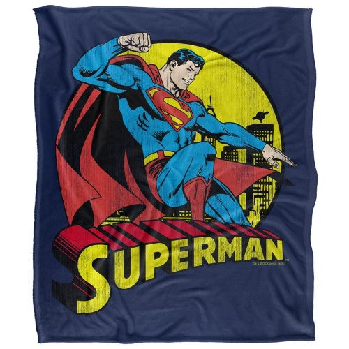Front - Superman Metropolis Fleece Superman Throw