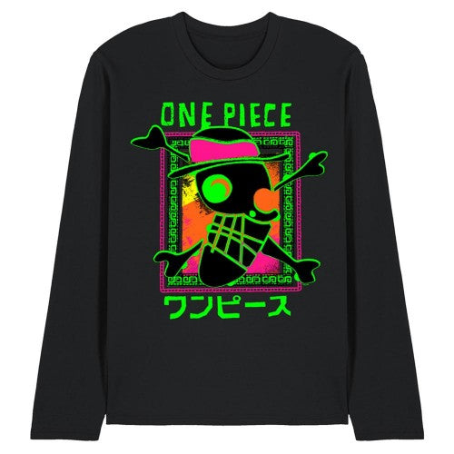 Front - One Piece Unisex Adult Abstract Logo Long-Sleeved T-Shirt