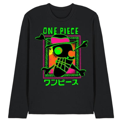 Front - One Piece Unisex Adult Abstract Logo Long-Sleeved T-Shirt