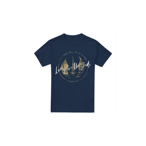 Front - Star Wars Mens Long Live The Jedi Obi Wan Kenobi T-Shirt