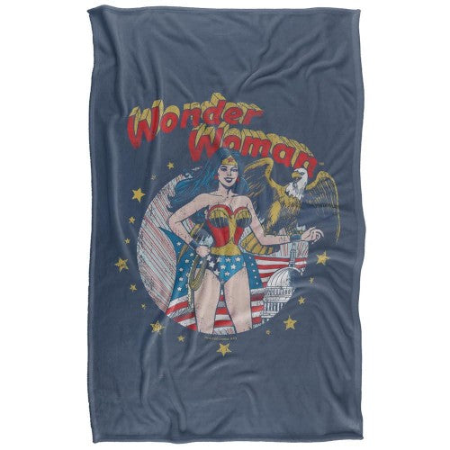Front - Wonder Woman Justice League Blanket