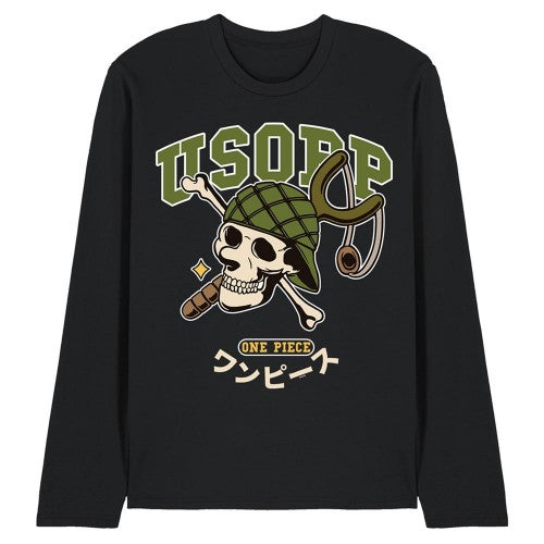 Front - One Piece Unisex Adult Usopp Collegic Long-Sleeved T-Shirt
